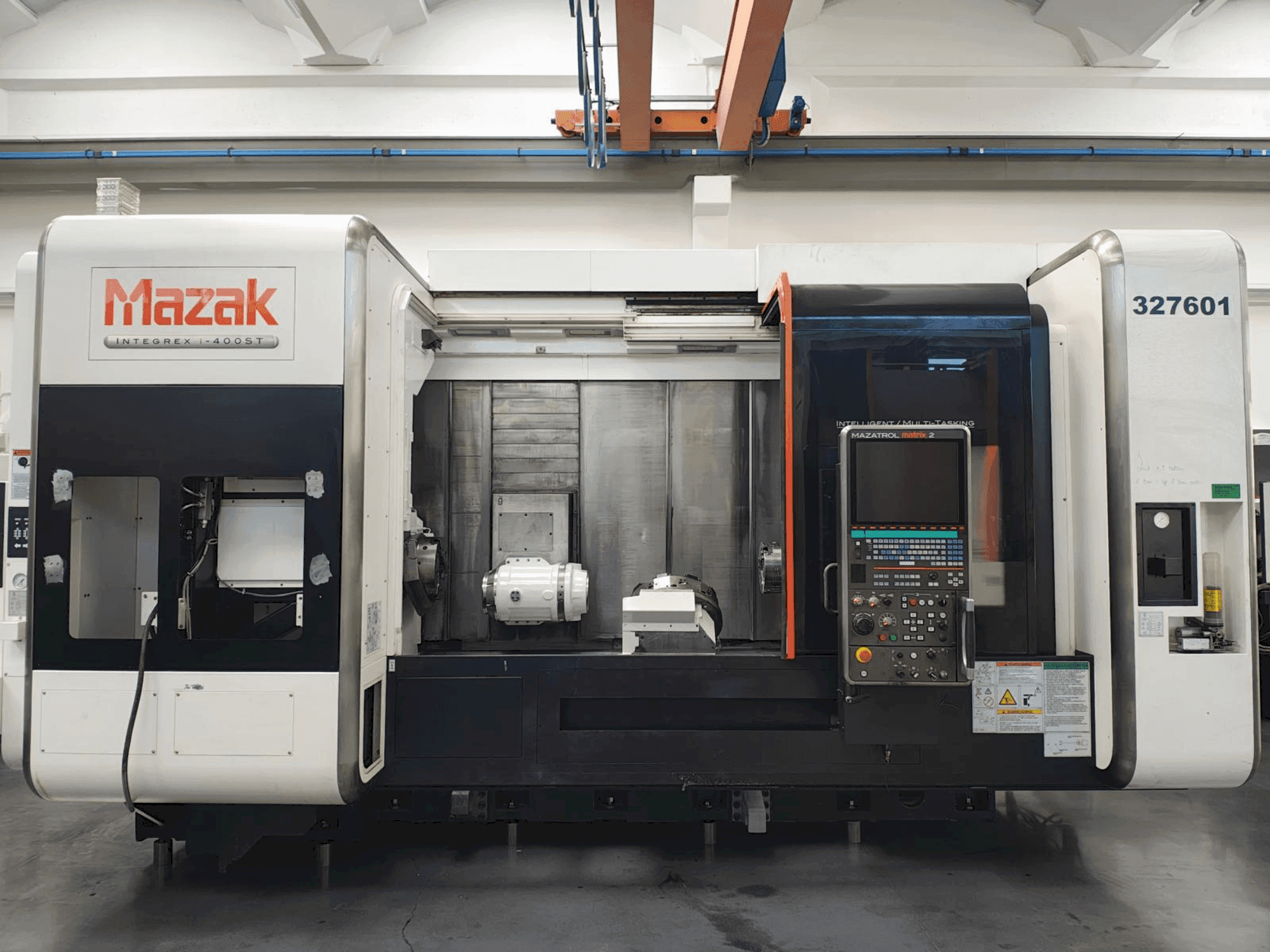 Front view of Mazak Integrex i-400 ST machine