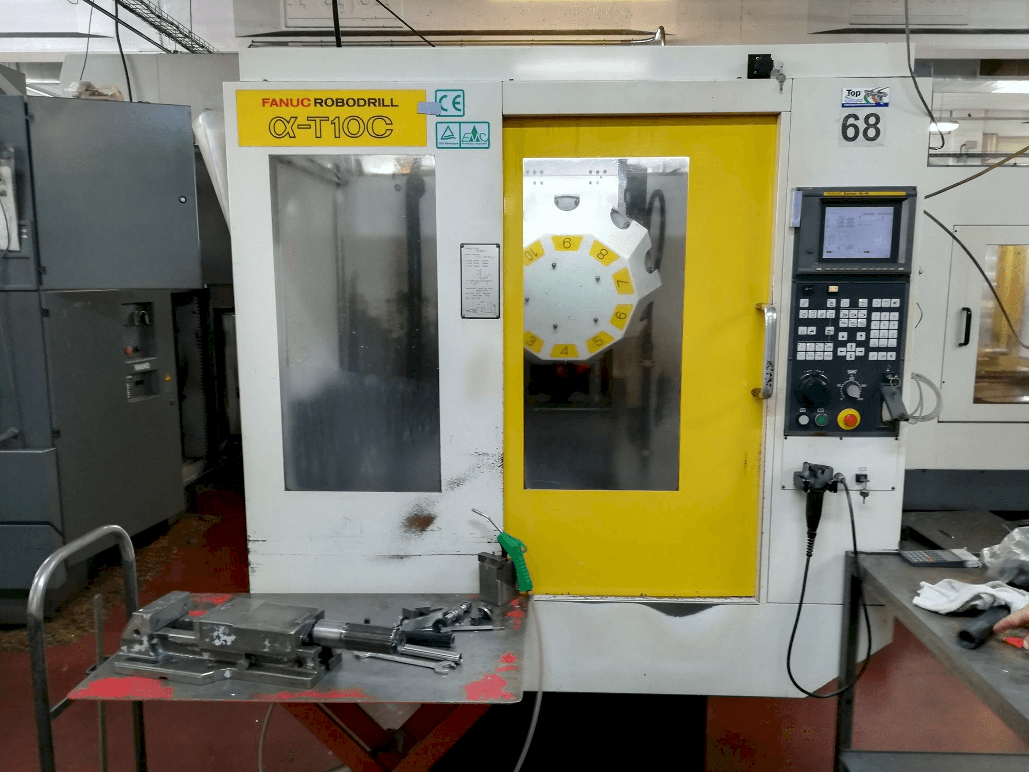 Front view of FANUC Robodrill alpha-T 10 C machine