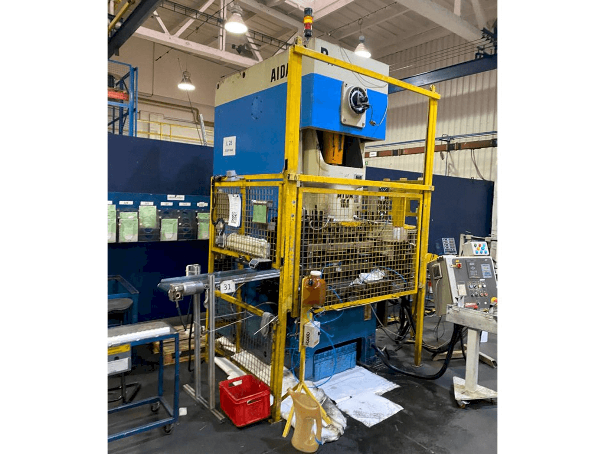 Front view of AIDA NC 1-150 machine